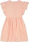 Tommy Hilfiger TEXTURED COTTON DRES, TKZ Pembe Kız Çocuk Elbise-Etek
