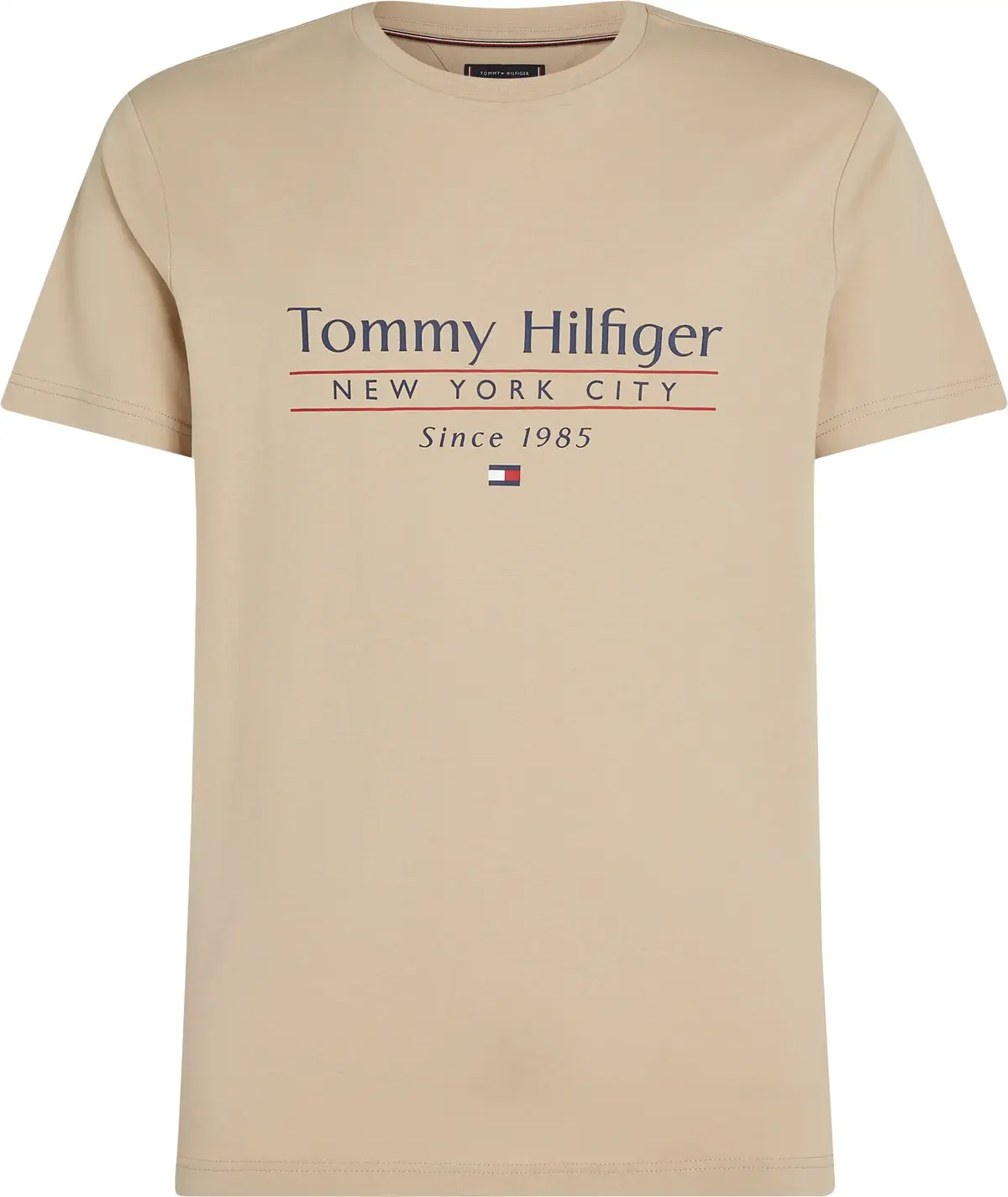 Tommy Hilfiger HILFIGER CENTER STAC, RBT Bej Erkek T-Shirt & Polo