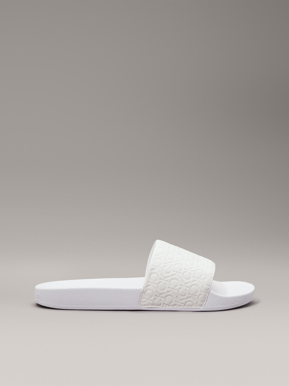 Calvin Klein SLIDE SAFF MONO Kadın Beyaz Terlik