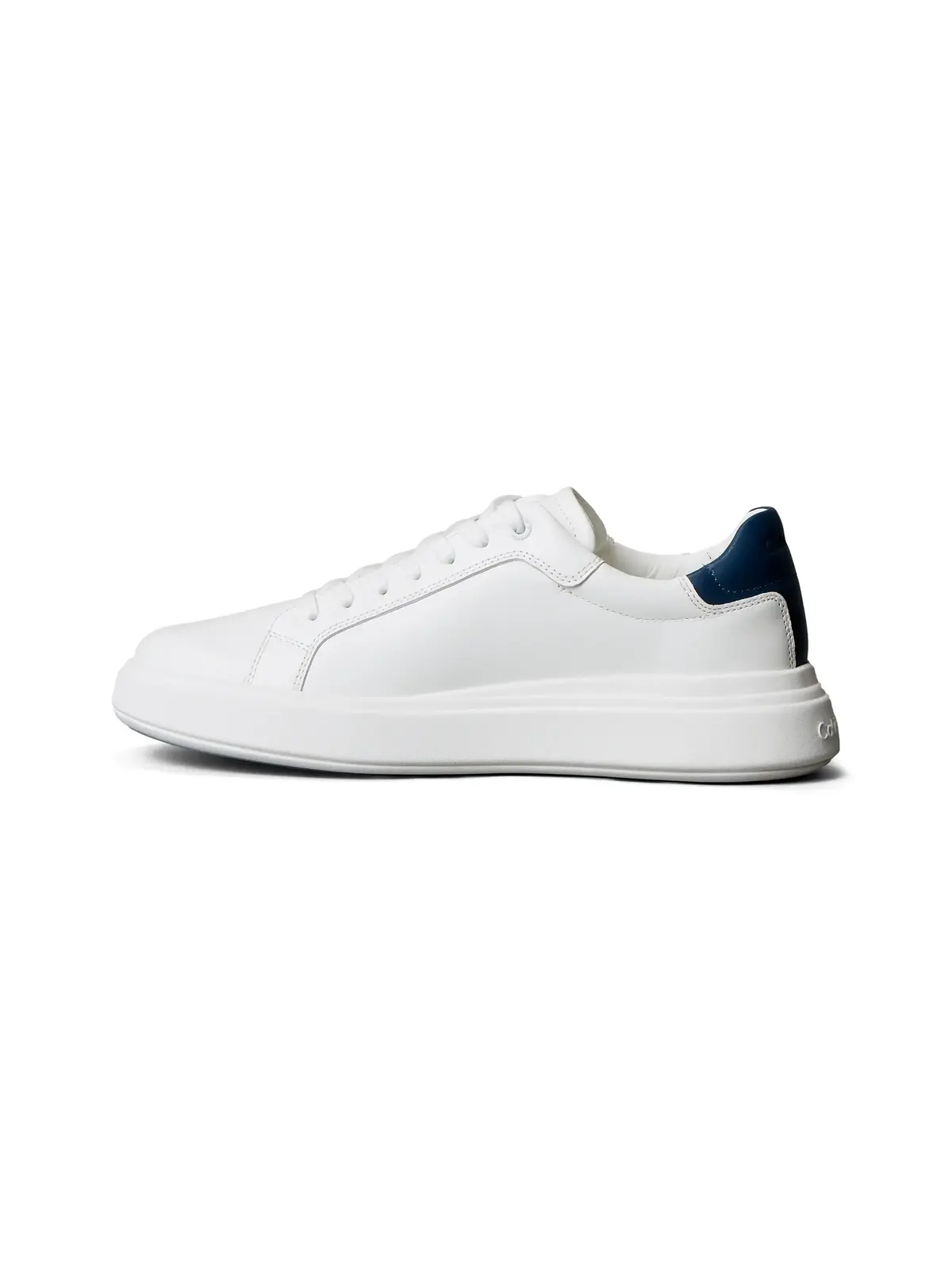 Calvin Klein LOW TOP LACE UP LTH, 0K6 Beyaz Erkek Spor Ayakkabı