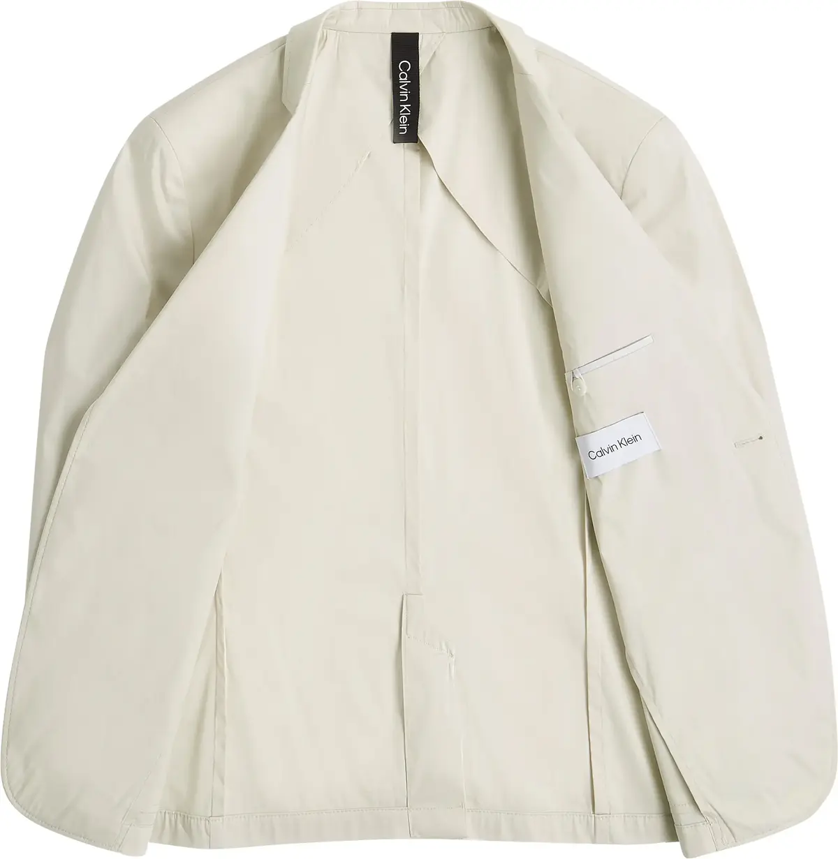 Calvin Klein PAPER COTTON STRETCH Erkek Krem Blazer