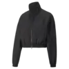 Puma Dare To Woven Cropped Track Jacket Siyah Kadın Fermuarlı Sweatshirt