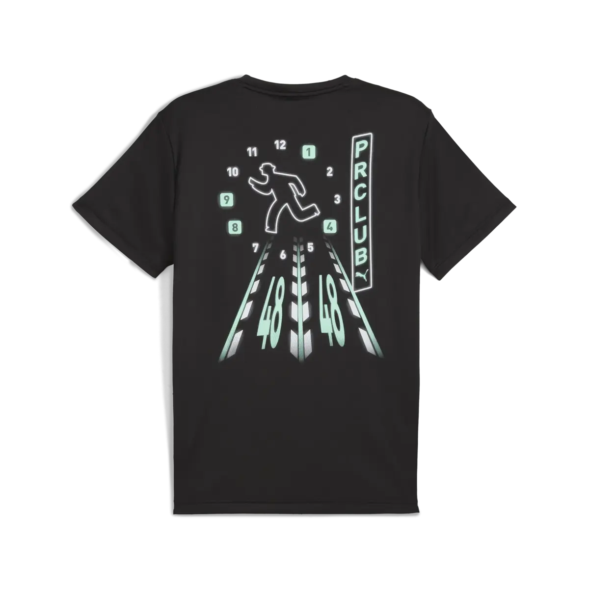 Puma M RUN DIGITOKYO GRAPHIC TEE PUMA Black Siyah Erkek T-Shirt