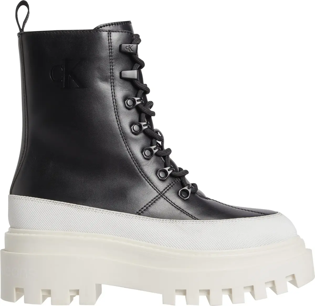 Calvin Klein FLATFORM LACE UP BOO Kadın Siyah Bot