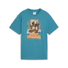 PUMA GRAPHIC Super Puma Tee B Tropical Blue Mavi Unisex Çocuk T-Shirt