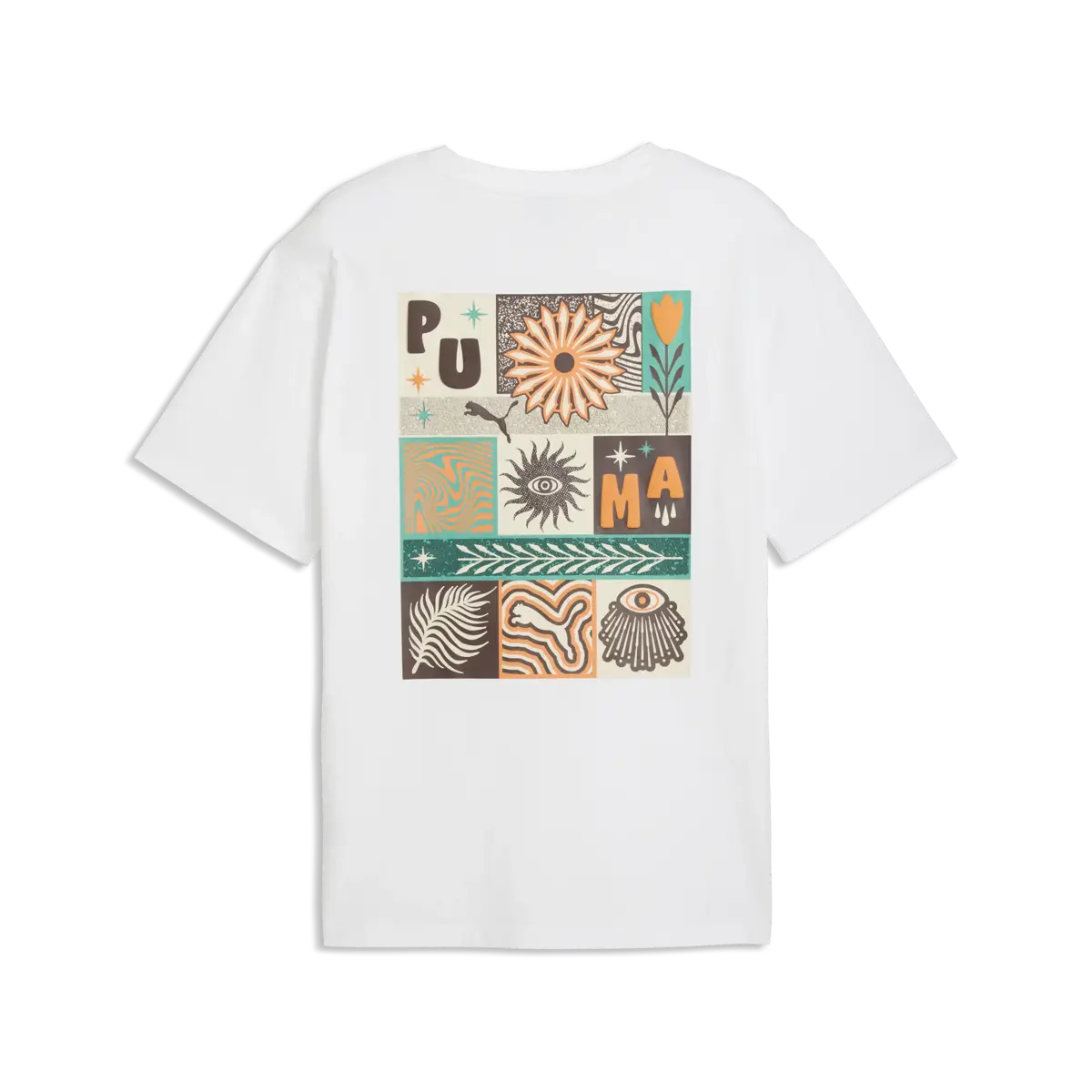 Puma SUNSET DRIVE Relaxed Tee Beyaz Erkek T-Shirt