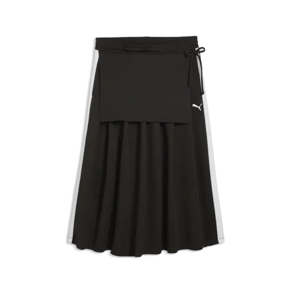 Puma T7 Midi Pleated Skirt Siyah Kadın Etek