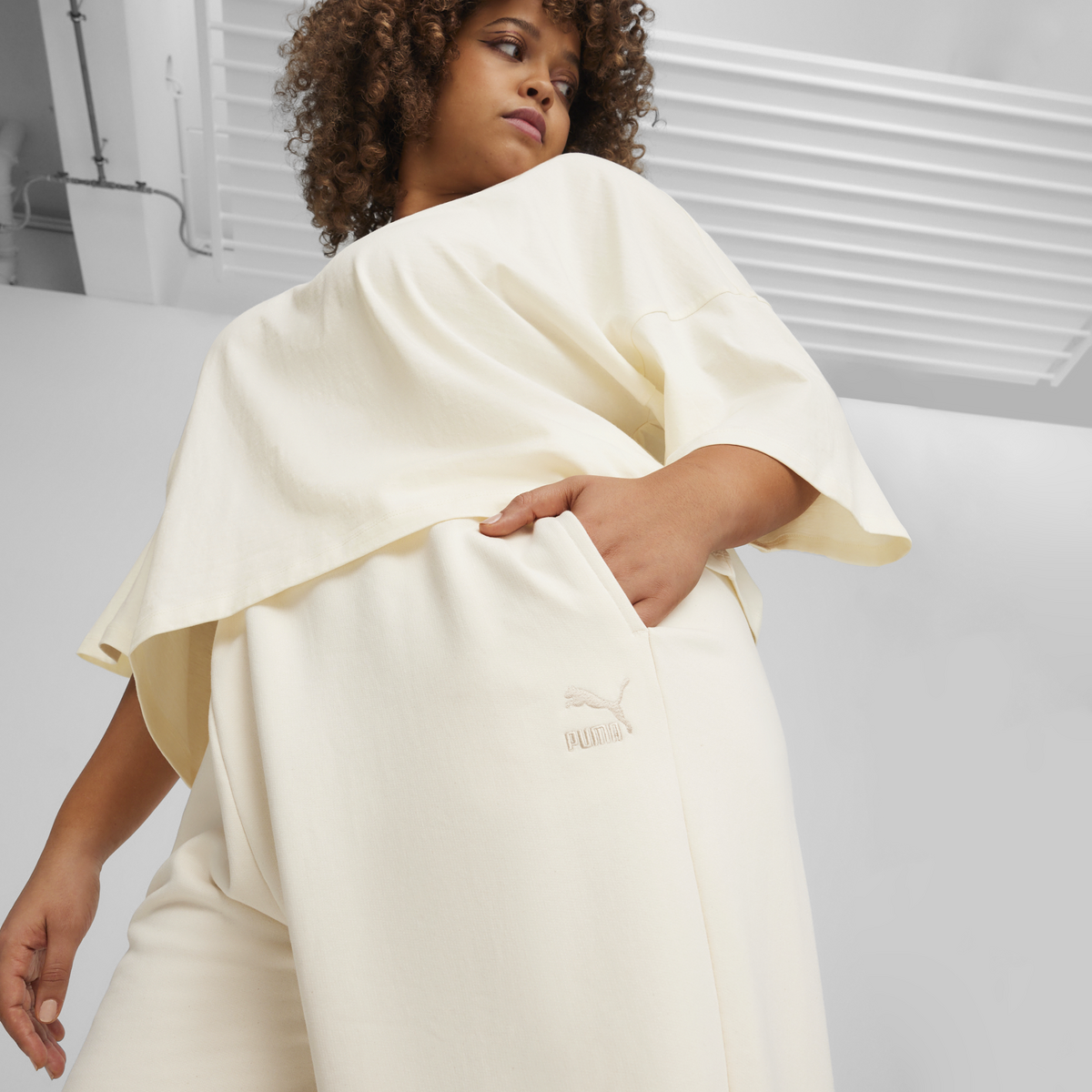 Puma BETTER CLASSICS Sweatpants Bej Kadın Eşofman Altı