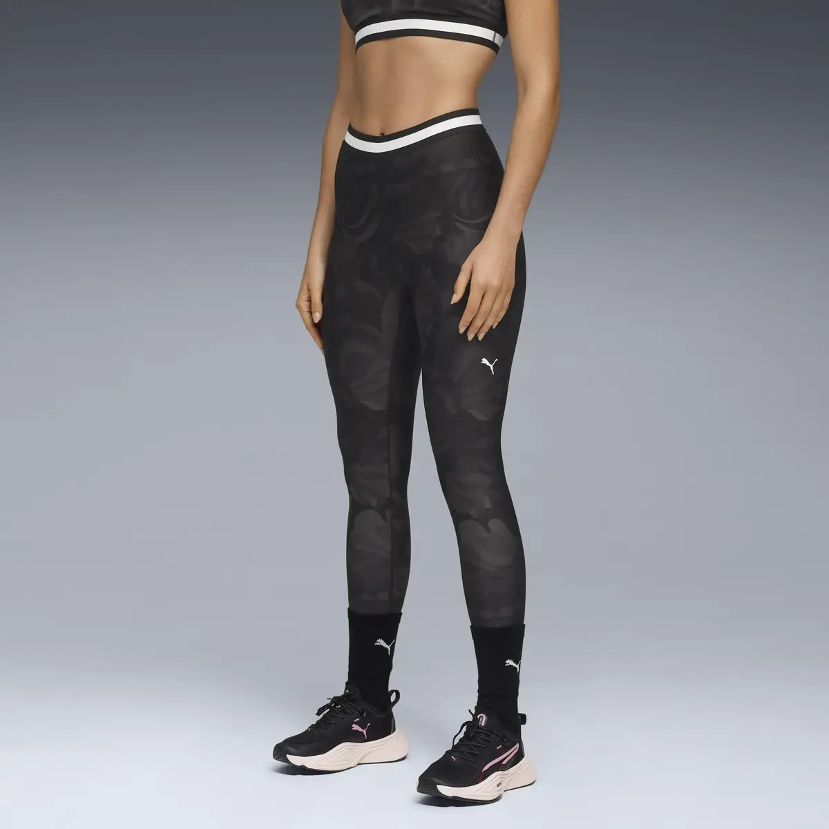 Puma W PUMA STRONG TIGHT Siyah Kadın Tayt