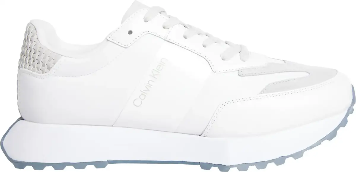 Calvin Klein LOW TOP LACE UP NYLO, 02Z Beyaz Erkek Spor Ayakkabı & Sneaker