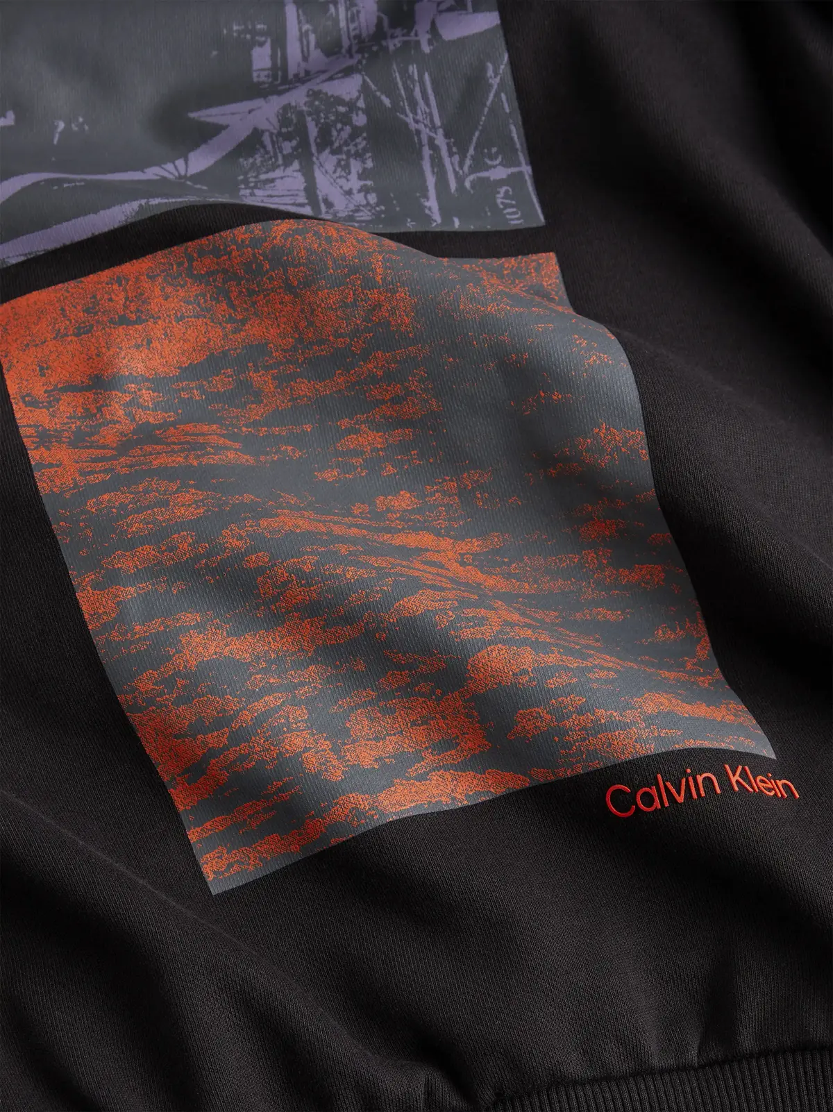 Calvin Klein PHOTO BACK PRINT MC Erkek Siyah Hoodie