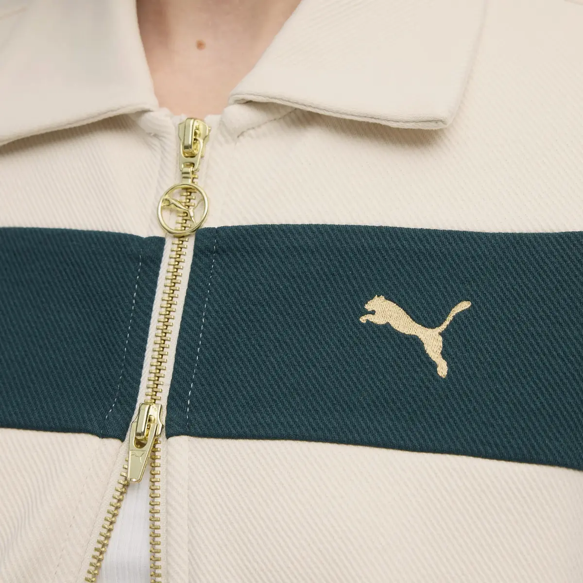 Puma T7 Relaxed Track Jacket Krem Kadın Ceket