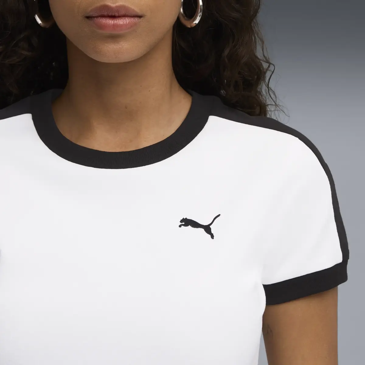 Puma T7 Slim Tee Beyaz Kadın T-Shirt