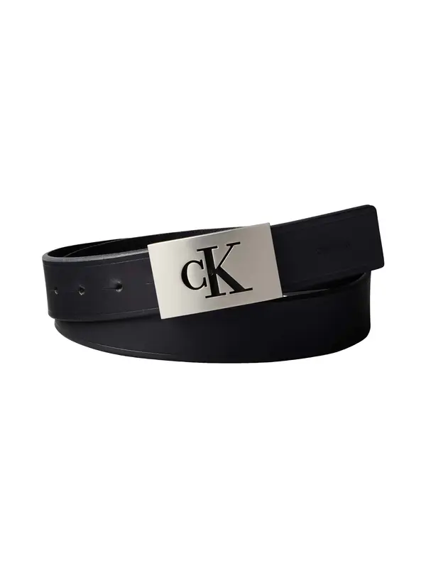 Calvin Klein SSNL MONO PLAQUE 35M Siyah Erkek Deri Kemer