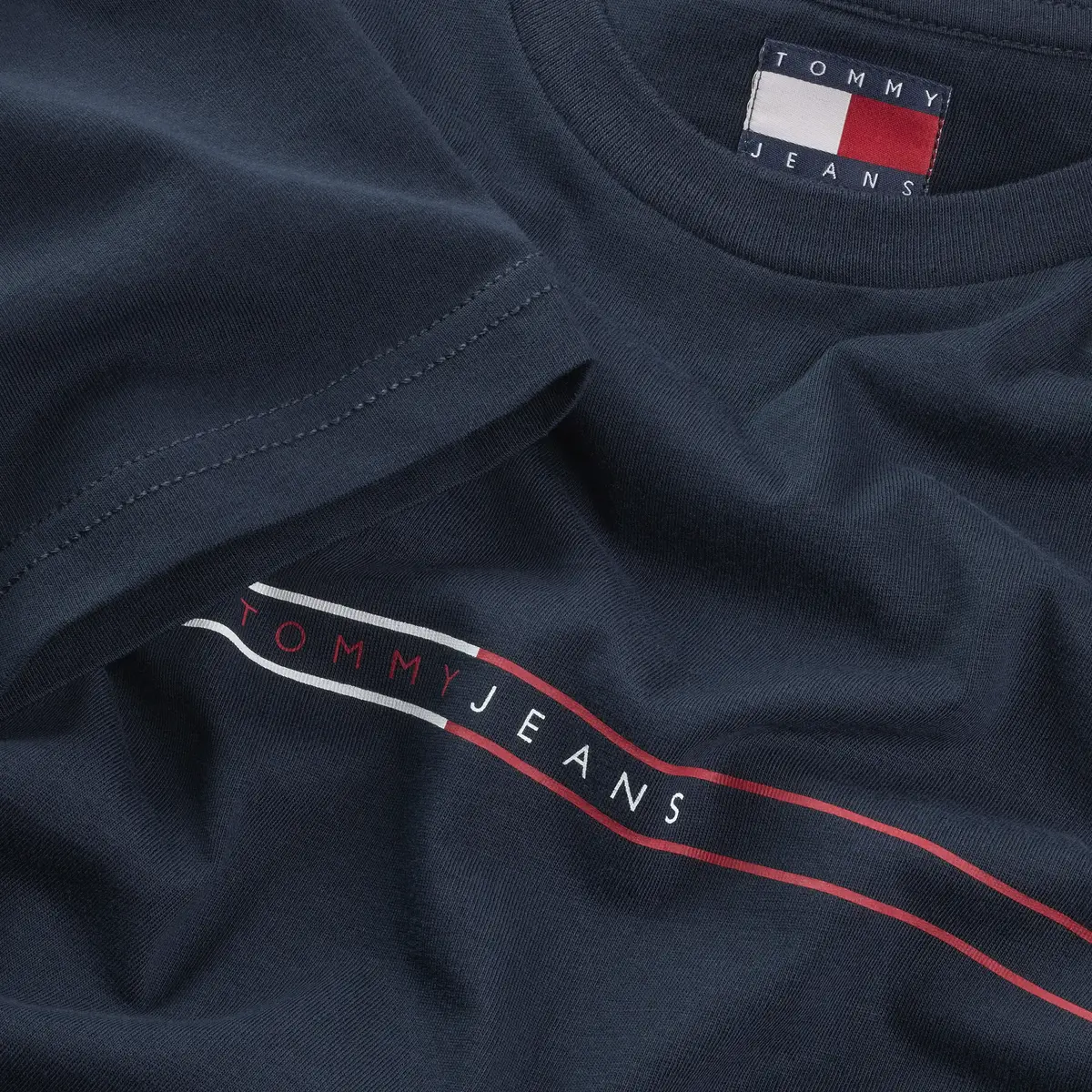 Tommy Hilfiger TJM SLIM ENTRY GRAPH, C1G Lacivert Erkek T-Shirt & Polo