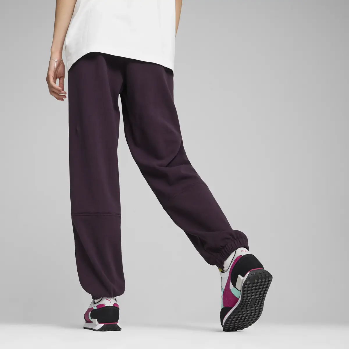 Puma DOWNTOWN Relaxed Sweatpants Mor Erkek Eşofman Altı