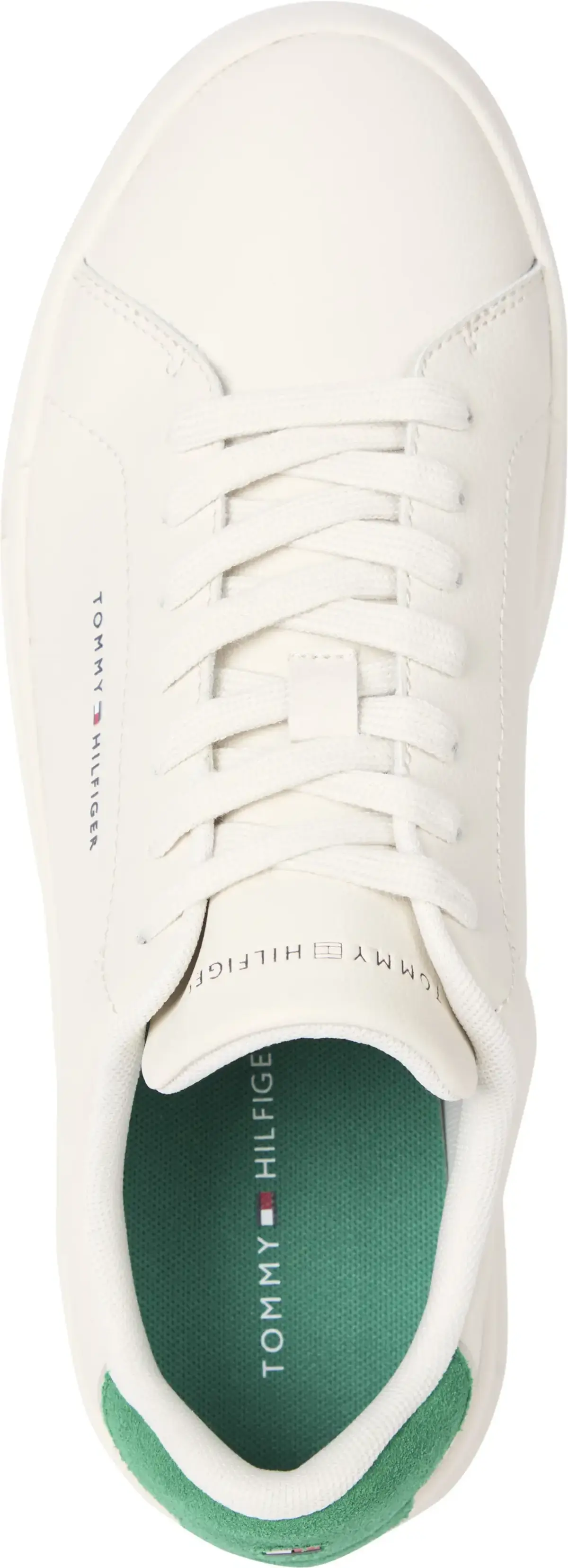 Tommy Hilfiger TH COURT LTH DETAIL, AF3 Krem Erkek Spor Ayakkabı & Sneaker
