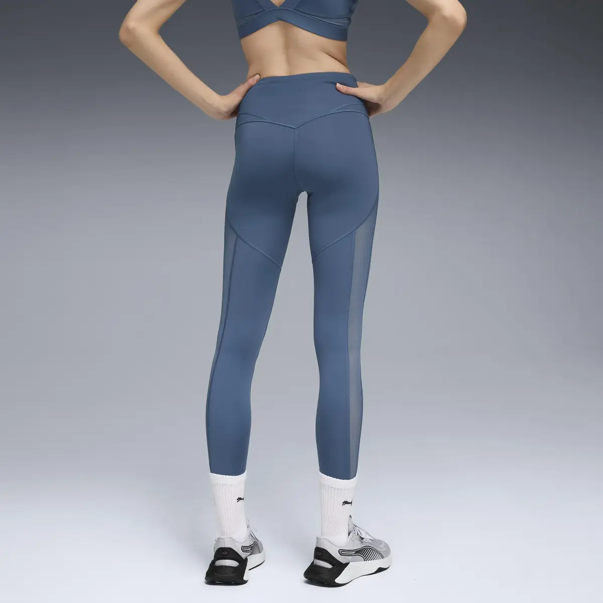 Puma W PUMA SHAPE TIGHT - HW 7/8 Mavi Kadın Tayt