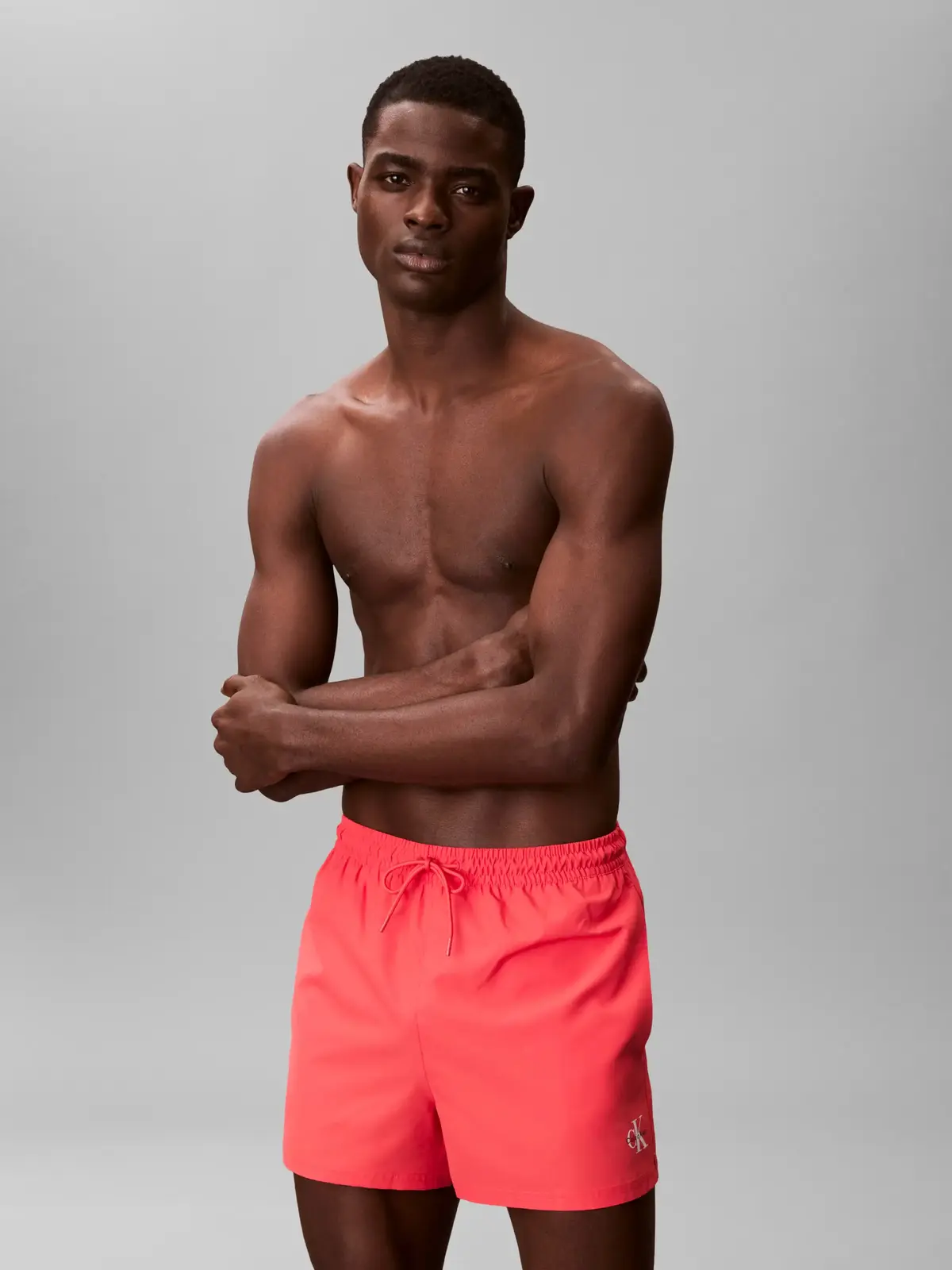Calvin Klein MEDIUM DRAWSTRING Pembe Erkek Deniz Şortu