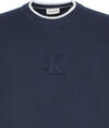 Calvin Klein LS EMBOSSED LOGO CREWNK SWEATER Mavi Erkek Sweatshirt