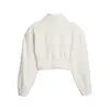 Puma FASHION 1/2 ZIP - CLOUDSPUN Bej Kadın Crop Sweatshirt