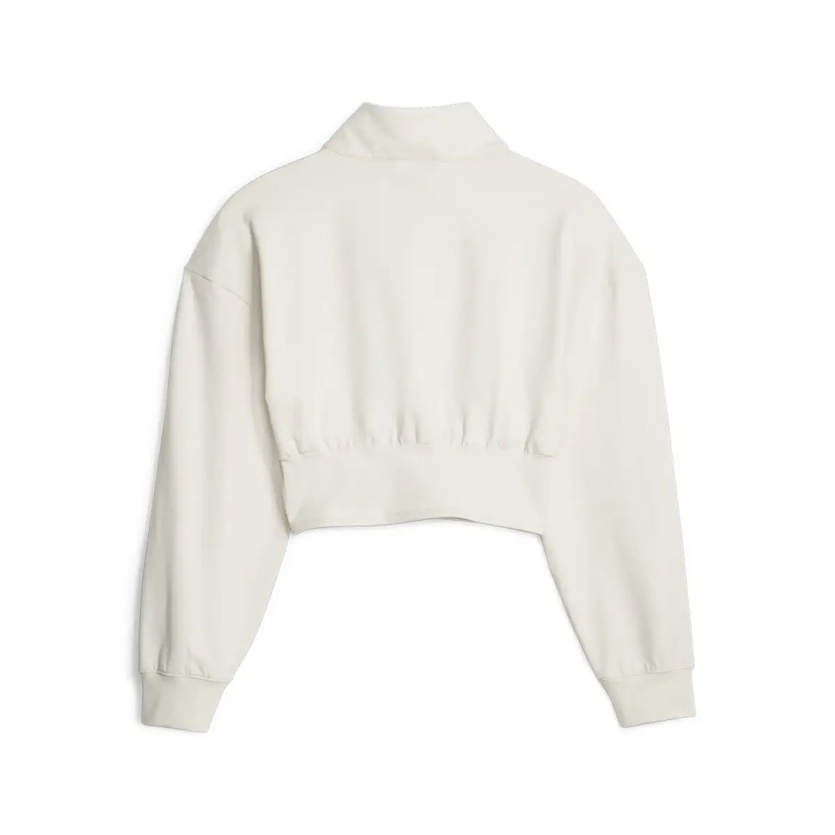 Puma FASHION 1/2 ZIP - CLOUDSPUN Bej Kadın Crop Sweatshirt