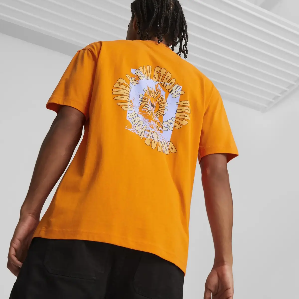 Puma Downtown Graphic Tee Turuncu Erkek T-shirt