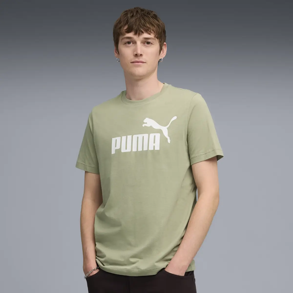 Puma ESS No. 1 Logo Tee Erkek T-Shirt & Polo