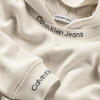 Calvin Klein INTARSIA FLEECE HOOD Erkek Krem Hoodie