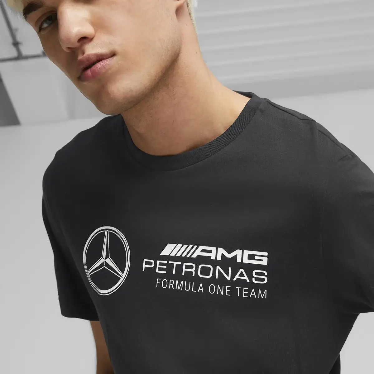 Puma MAPF1 ESS Logo Tee Siyah Erkek/Unisex T-Shirt