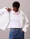 Calvin Klein SS RETRO LOGO GRAPHIC TEE Beyaz Kadın Tişört Calvin Klein SS RETRO LOGO GRAPHIC TEE Beyaz Kadın Tişört