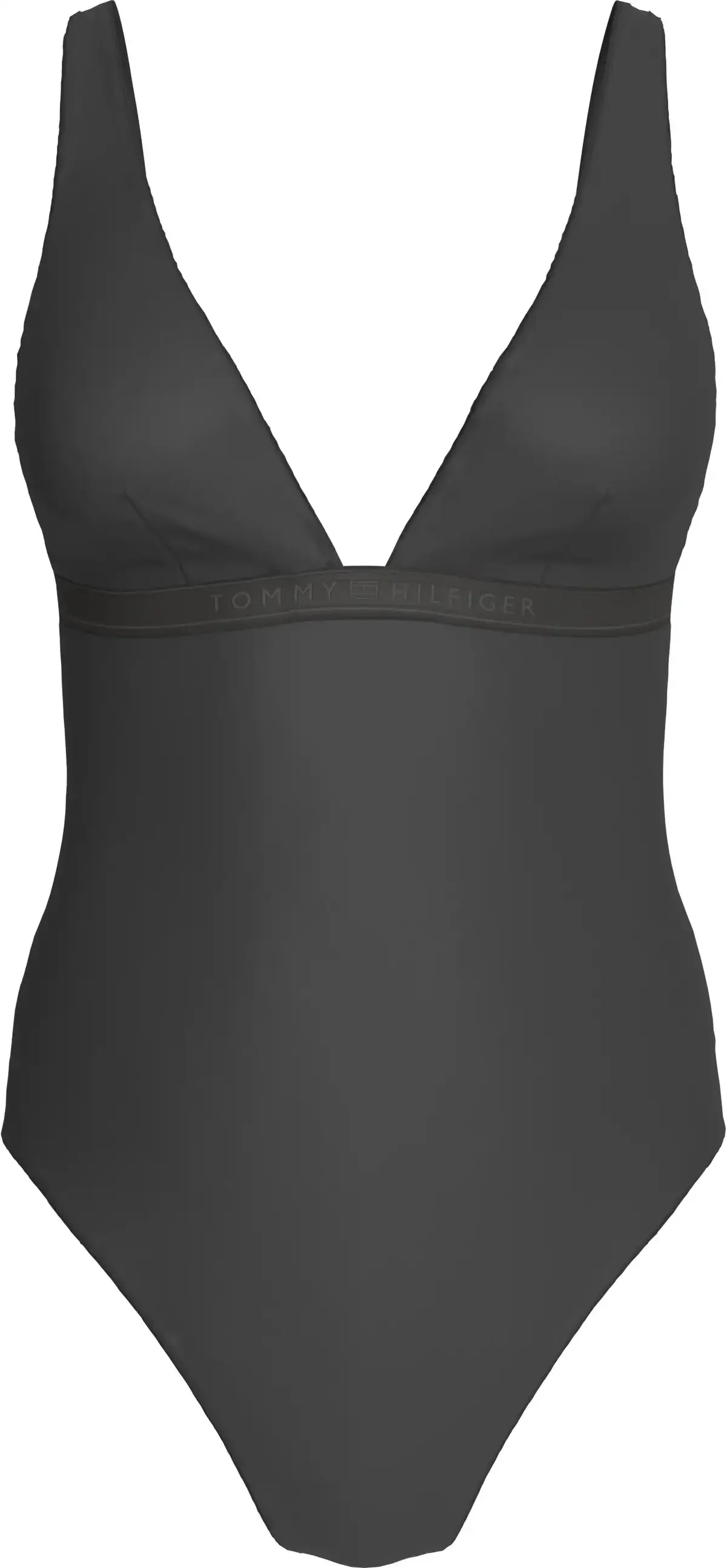Tommy Hilfiger PLUNGE ONE PIECE RP, BDS Siyah Kadın Mayo