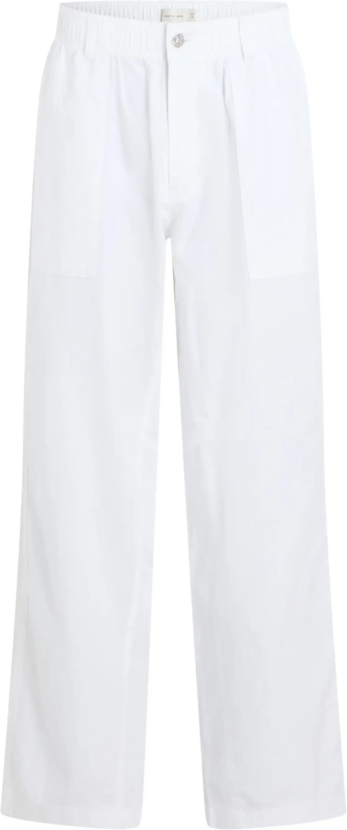 Calvin Klein LINEN PANT, YAF Beyaz Erkek Pantolon