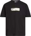Calvin Klein LAYERED GEL LOGO T-S Erkek Siyah T-Shirt