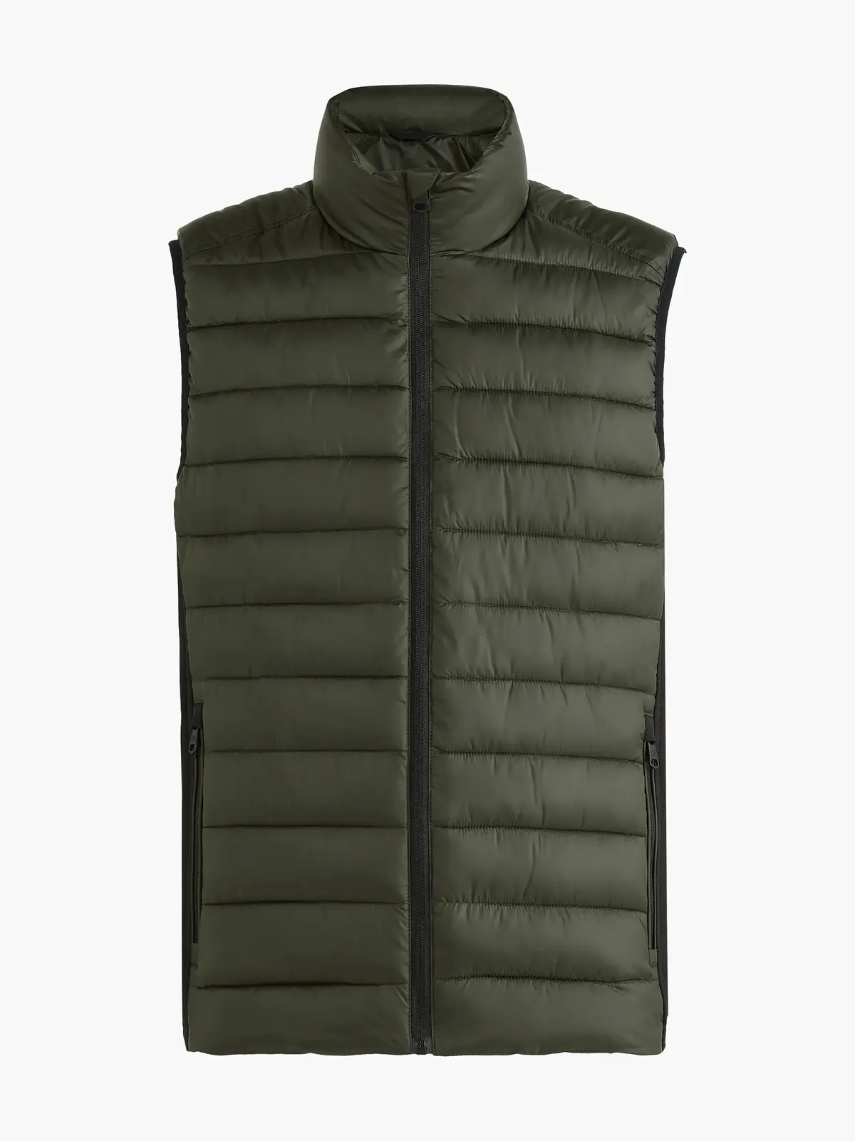 Calvin Klein RECYCLED SIDE LOGO V Erkek Haki Yelek