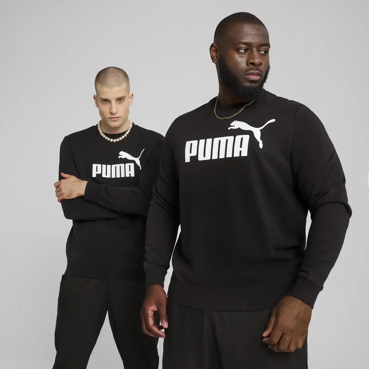 Puma ESS No. 1 Logo Crew Siyah Erkek Sweatshirt