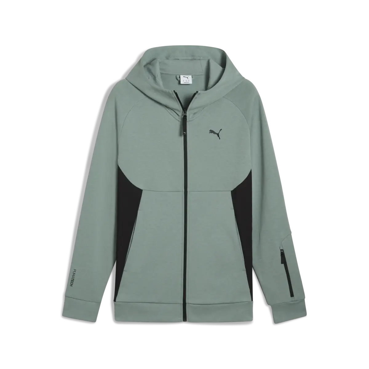 PUMA PUMATECH Full-Zip Hoodie Yeşil Erkek Eşofman Üst