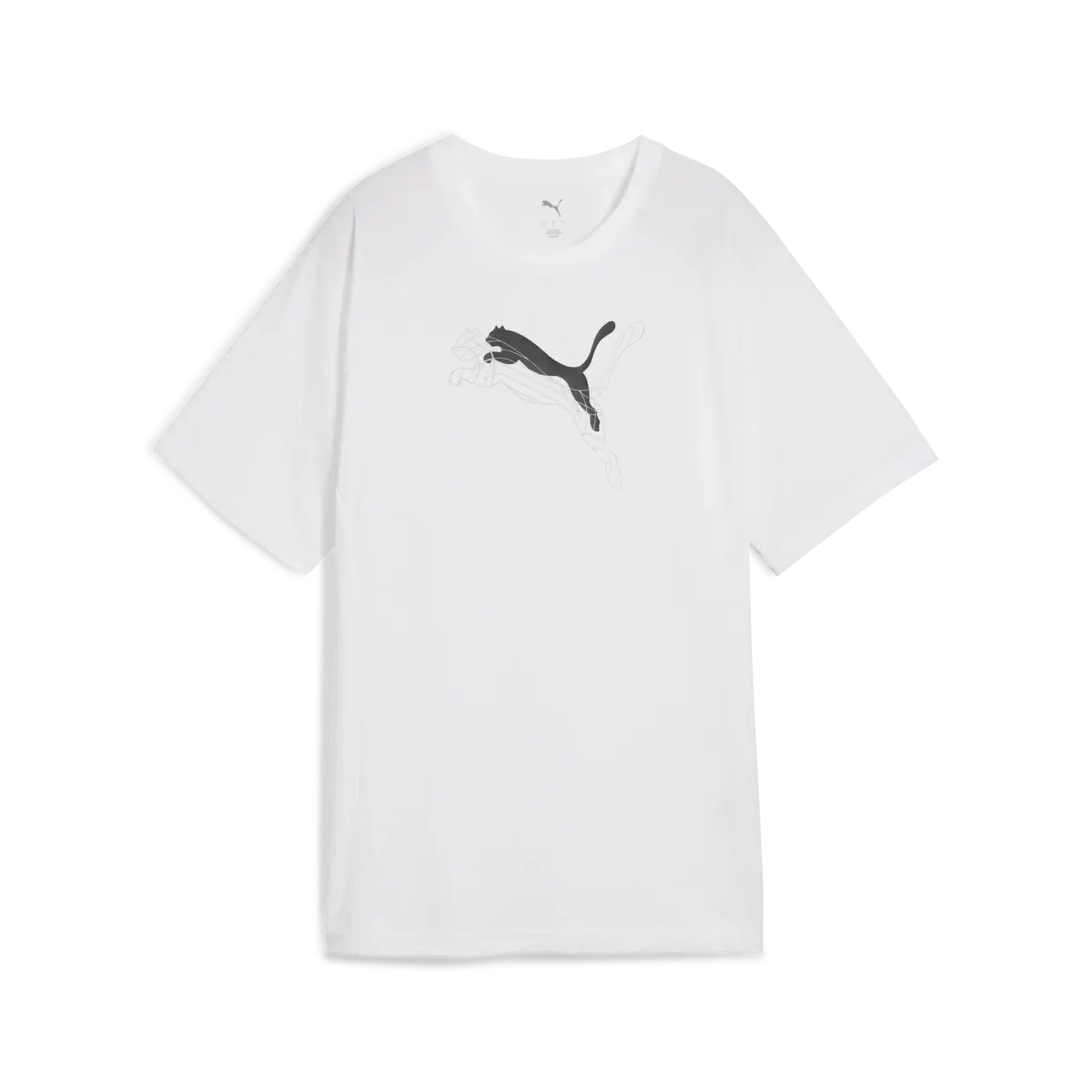 PUMA EVOSTRIPE Graphic Tee Kadın Beyaz T-Shirt