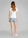Calvin Klein 2-PACK MONOLOGO V-NE Beyaz Kadın Regular Fit Tişört