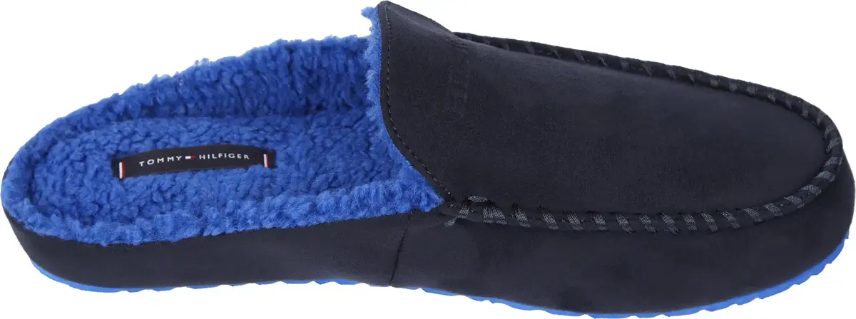 Tommy Hilfiger HILFIGER MOCASSIN HO Erkek Siyah Terlik