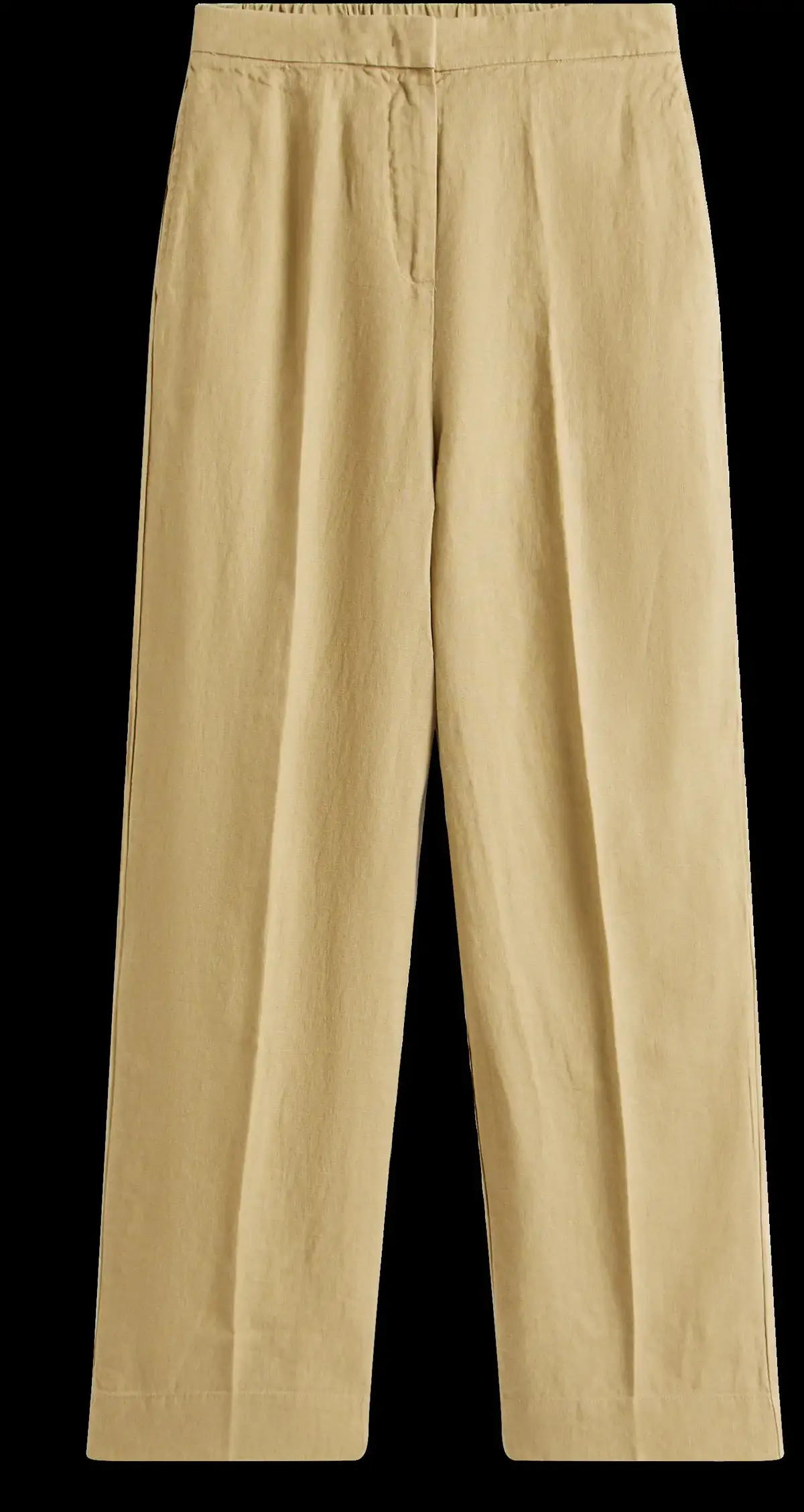 Tommy Hilfiger ESS LINEN TAILORED S, AEH Bej Kadın Pantolon