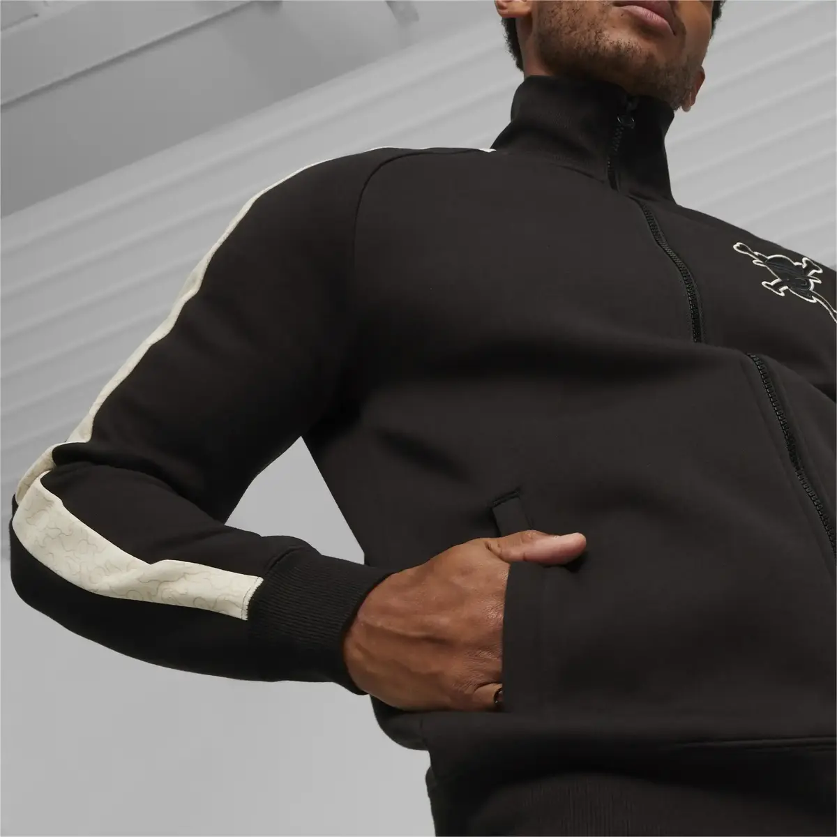 Puma X ONE PIECE T7 Jacket DK Siyah Erkek Sweatshirt