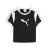 Puma Graphic Ringer Baby Tee Siyah Kadın T-Shirt