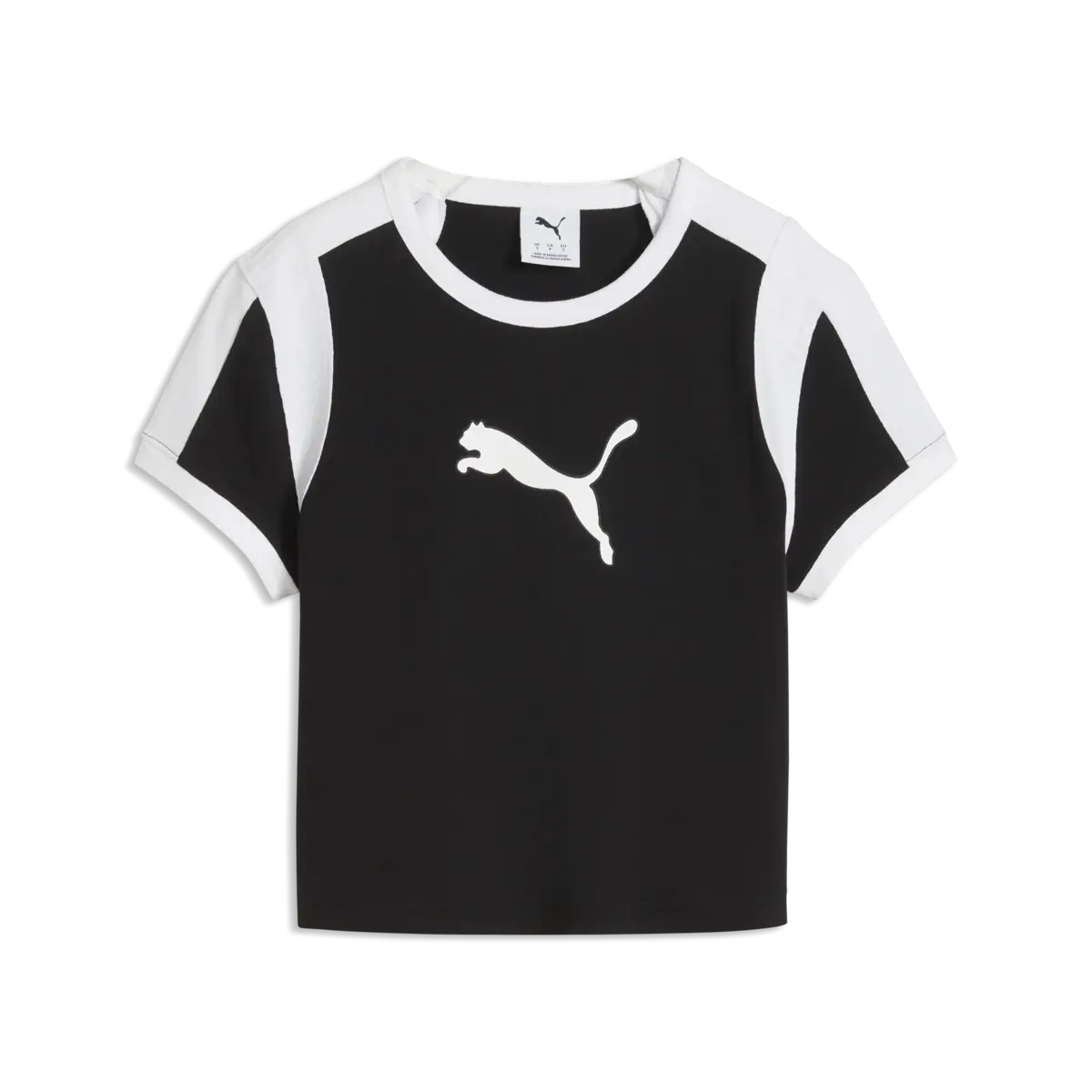Puma Graphic Ringer Baby Tee Siyah Kadın T-Shirt