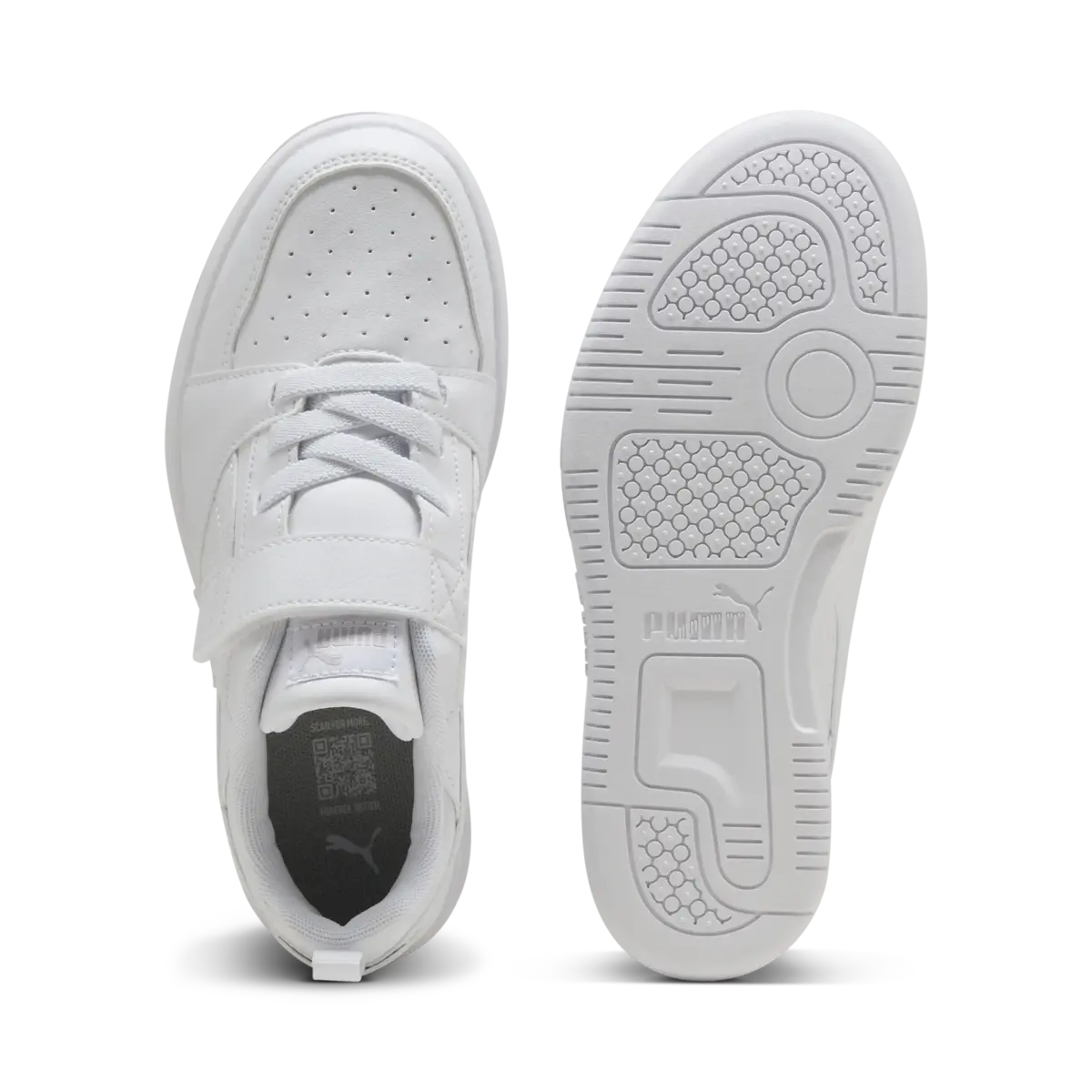 Puma Rebound V6 Lo AC+ PS Beyaz Çocuk Spor Ayakkabı