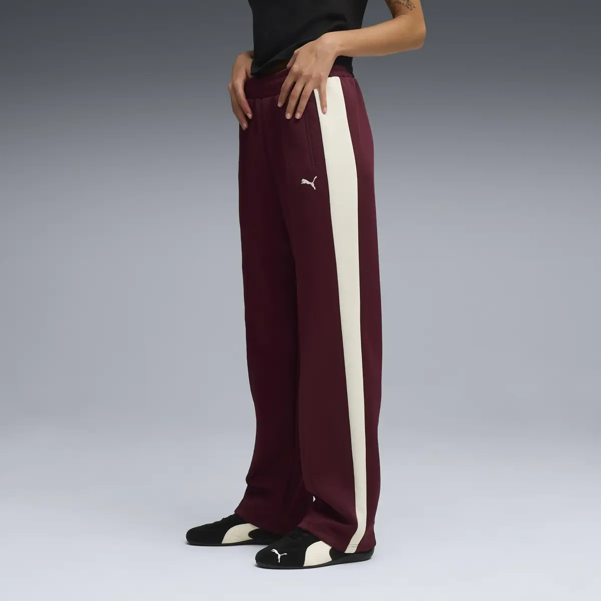 Puma T7 Pants Bordo Unisex Eşofman Altı