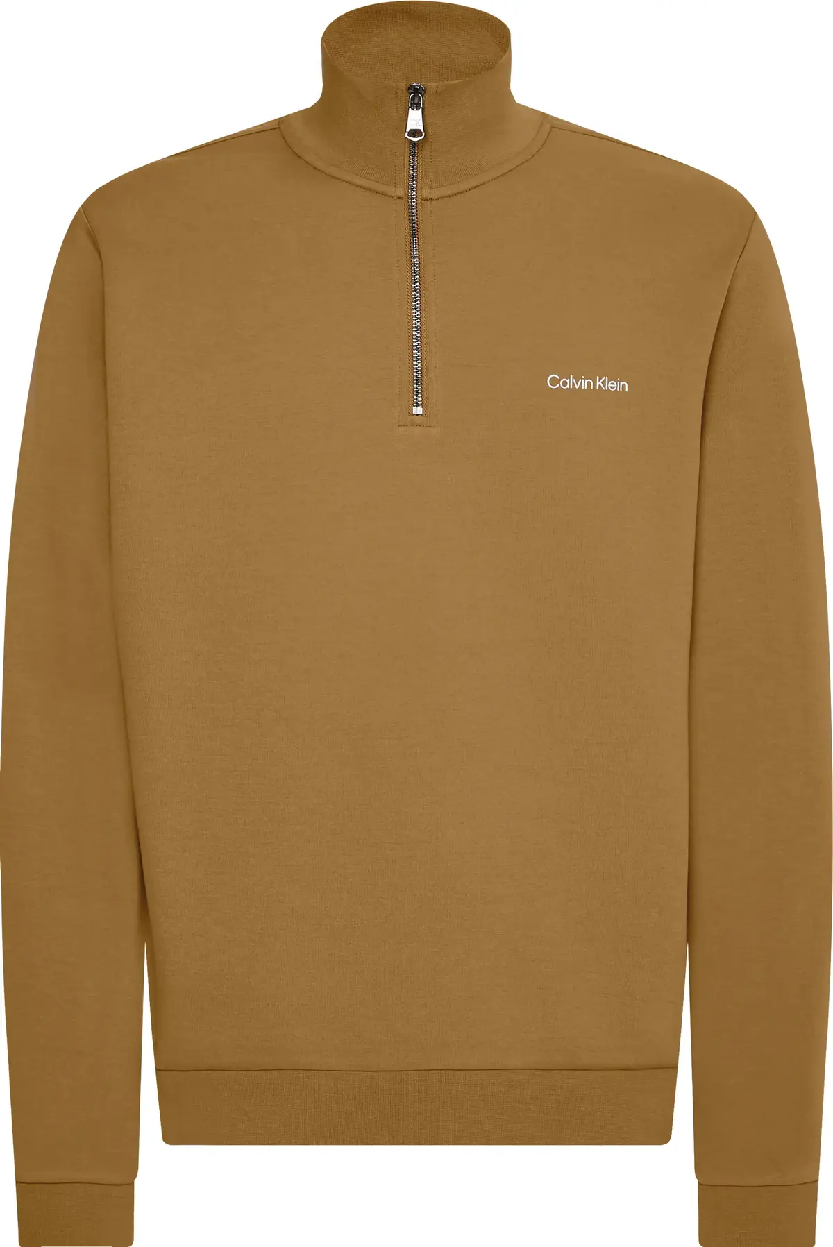 Calvin Klein MICRO LOGO REPREVE Q Erkek Kahverengi Kazak