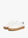 Tommy Hilfiger TH COURT MIX LTH, YBL Beyaz Erkek Spor Ayakkabı & Sneaker