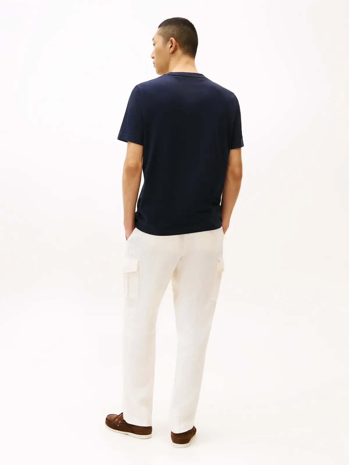 Tommy Hilfiger HILFIGER CHEST INSER, DW5 Siyah Erkek T-Shirt & Polo