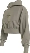 Calvin Klein MINERAL DYE MONOLOG Kadın Kahverengi Hoodie